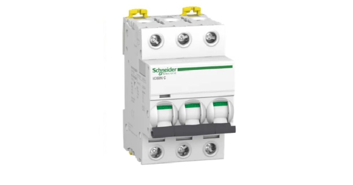 Disjoncteur Schneider Electric Acti9 IC60N 4P 50A Courbe C - A9F77450 Protection Fiable